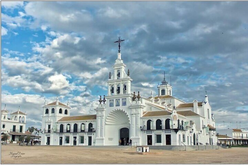 Horse riding through Doñana and visit El Rocio