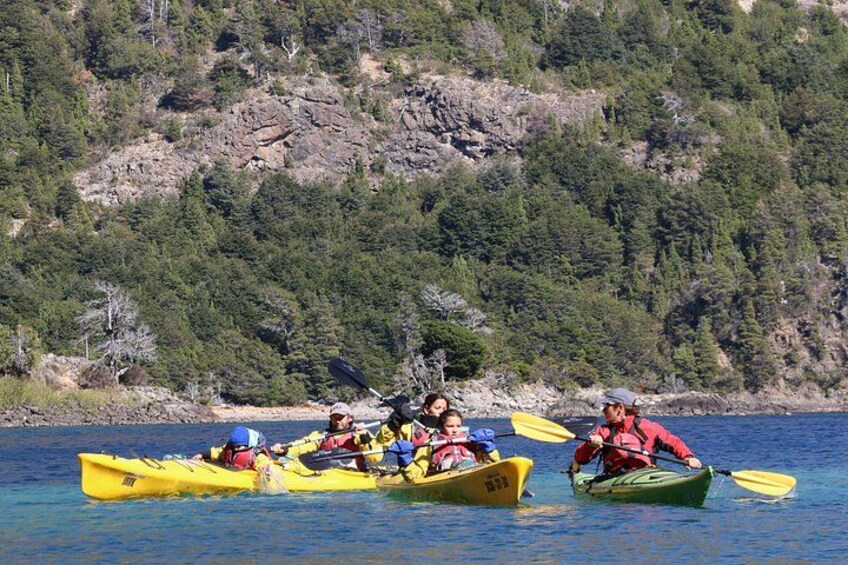 Half a day of kayaking on the Nahuel Huapi lake in private service 5