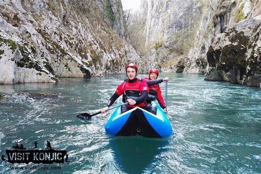 Canoeing Neretva river 2