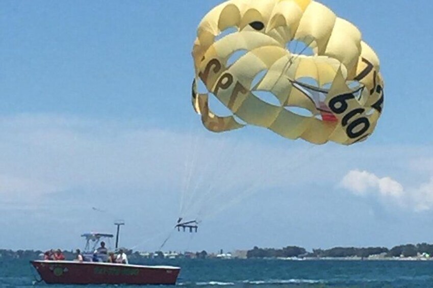 Afternoon Parasailing Adventure above the Gulf of Mexico