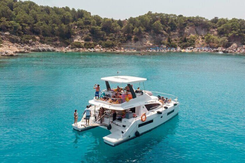 Catamaran Cruises Rhodes - 6 Hours Day Cruise ALL INCLUSIVE