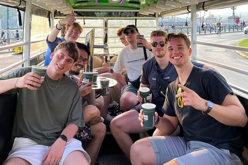 Budapest Party BeerBus Unlimited Beer & City- Private 60Min. Tour 4