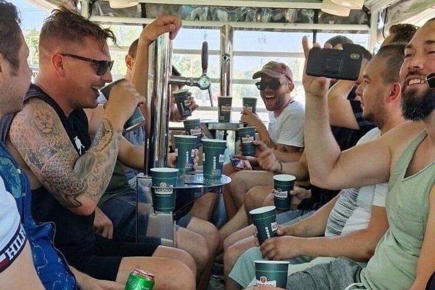 Budapest Party BeerBus Unlimited Beer & City- Private 60Min. Tour 3