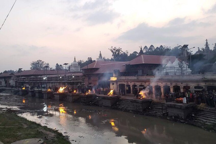 Pashupatinath's Arya Ghat area is also cremation place for Hindus 5