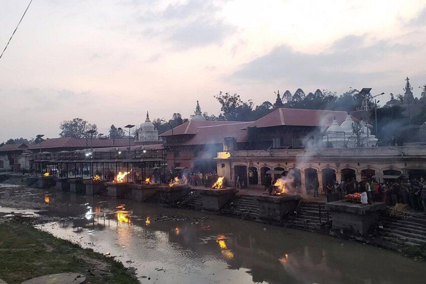 Pashupatinath's Arya Ghat area is also cremation place for Hindus 2