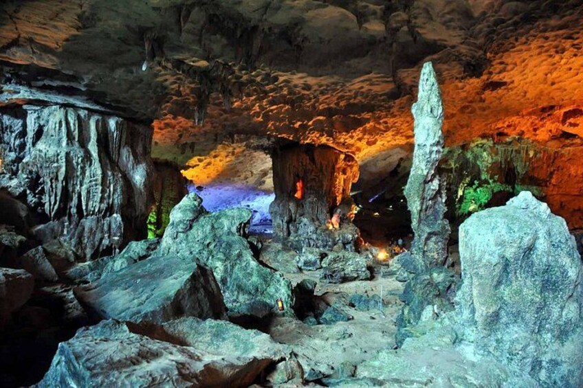 Halong Bay Full-Day Cruise with Guide,Lunch,Meal,Cave & Island 3
