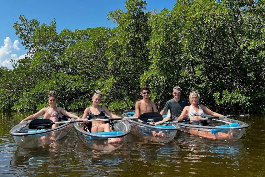 CLEAR kayaks beside the mangroves after stopping at the island's quiet beach 3