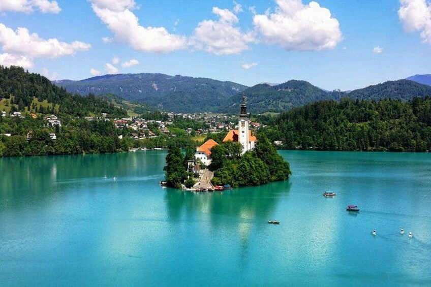 A beautiful Lake Bled with Bled Island. 3