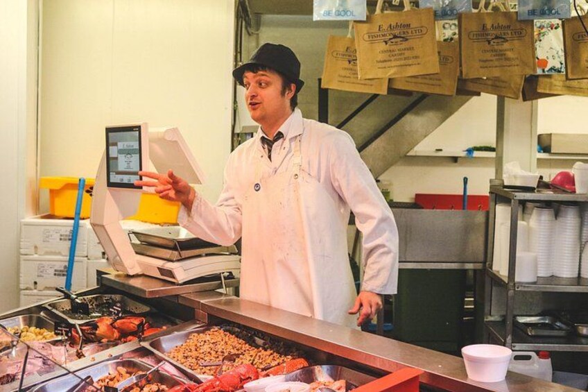 We visit independent businesses to try local produce. 4