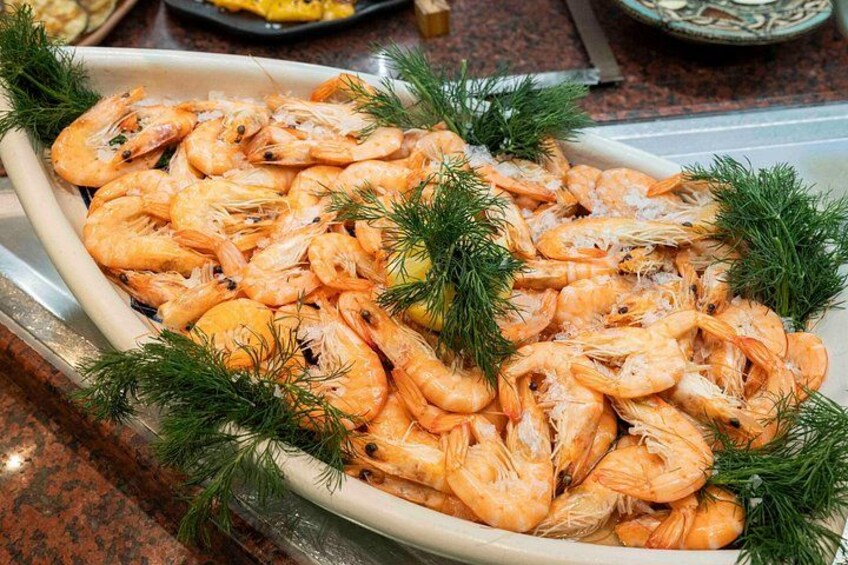 Prawns from our Spanish Tasting Buffet 2