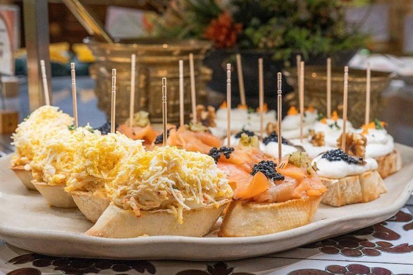 Tapas and Pintxos from our Spanish Tasting buffet 4