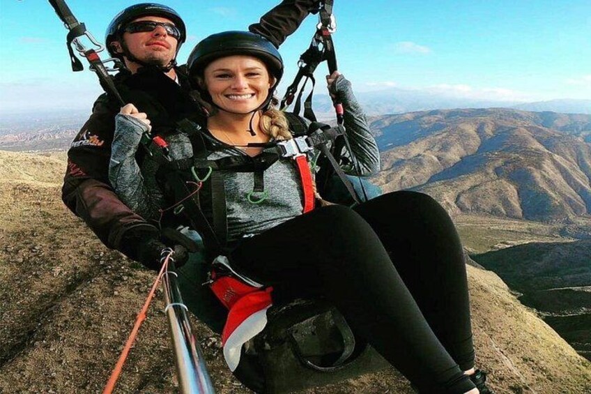Paragliding free flight experience over the pre-range 5