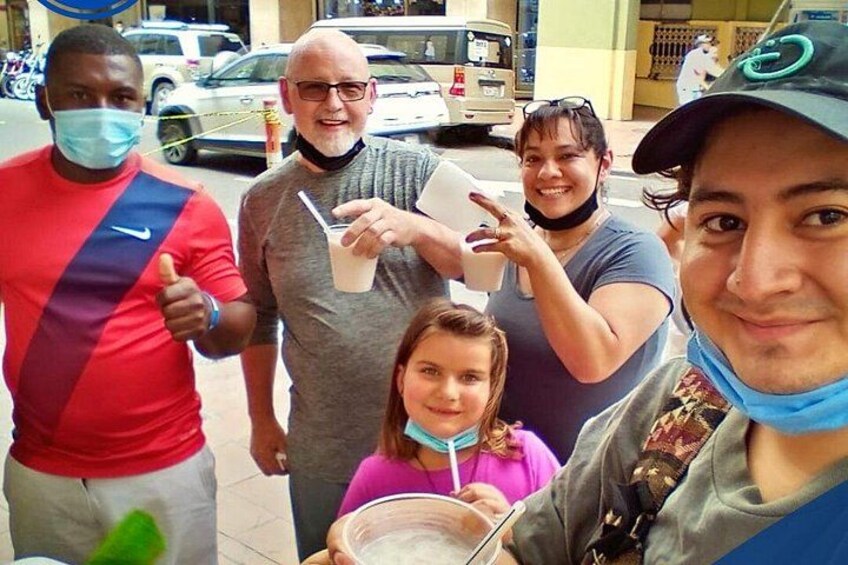 Guayaquil - Enjoying a 100% natural coconut juice 3