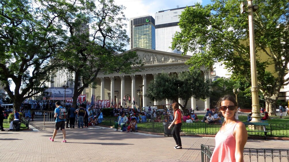 crowded outdoor activity in Argentina