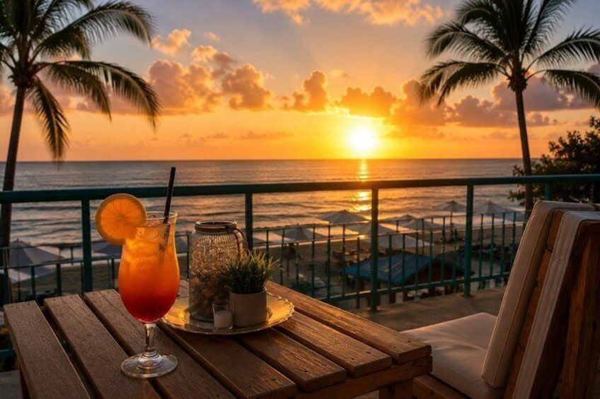 Los Pinos Beach Club Sunset with Lunch and Cocktail 1