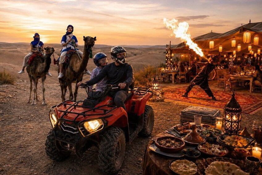 Agafay Pack: Quad, Dromedary and Dinner Show 1