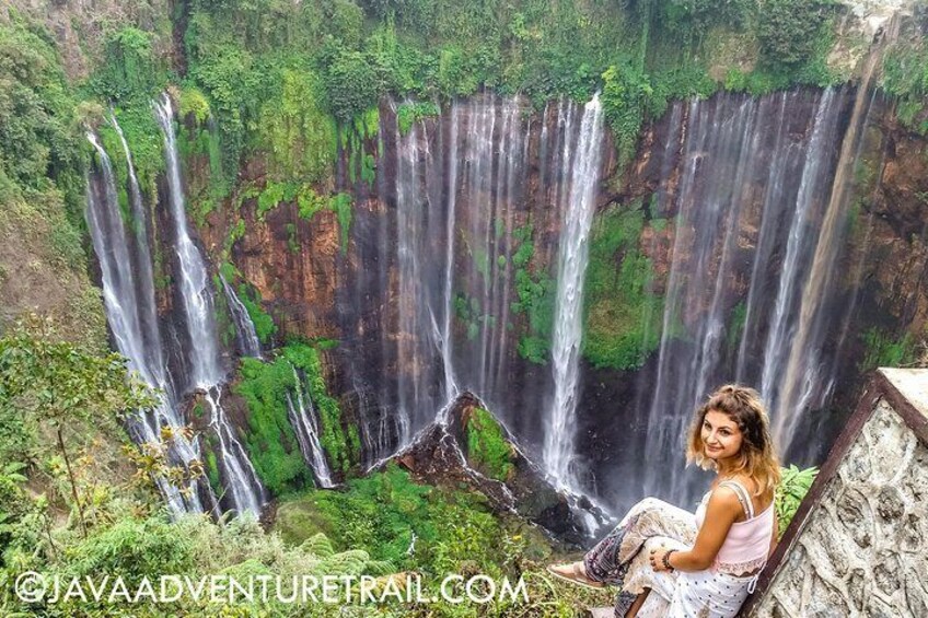 Tumpak Sewu Waterfall from the top