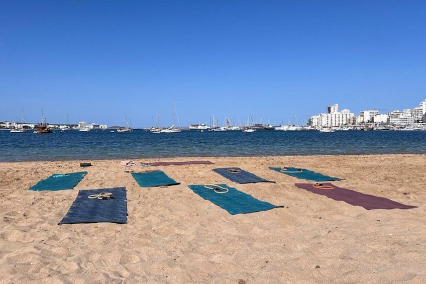 Beach Yoga in San Antonio Bay – Morning & Sunset Classes 2