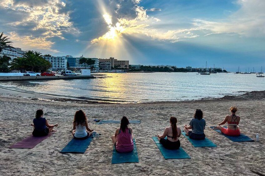 Beach Yoga in San Antonio Bay – Morning & Sunset Classes 1