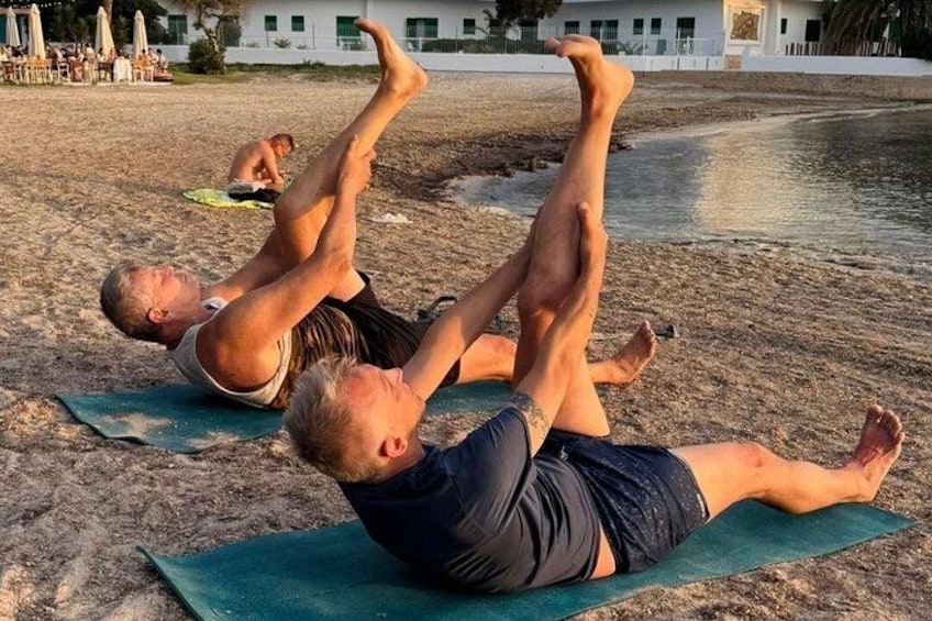 Beach Yoga in San Antonio Bay – Morning & Sunset Classes 2