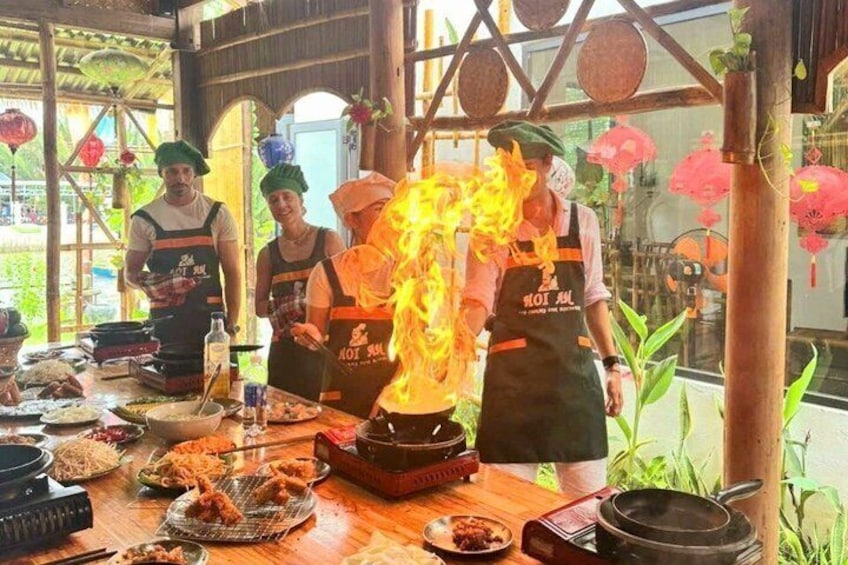 Hoi An Riverside Cooking Class(Local market,Basket Boat,Fishing) 2