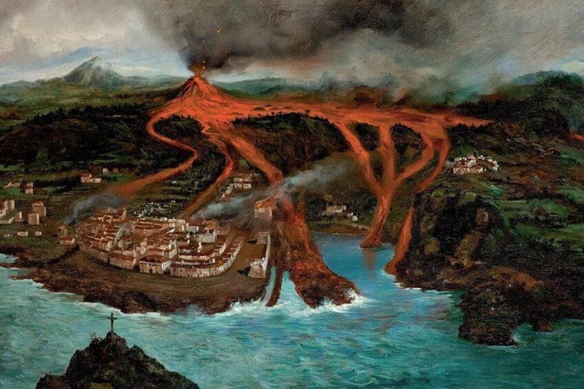LAVA FLOWS DOWN, DESTROYING GARACHICO. 2
