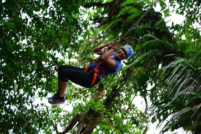 Tarzan Swing in Zipline Tour 1
