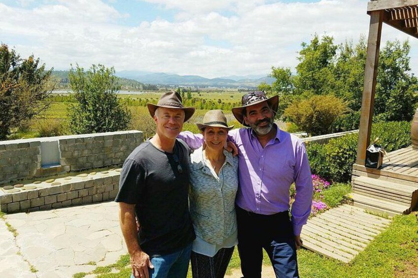At Kingston Family Winery with customers from the USA. 2