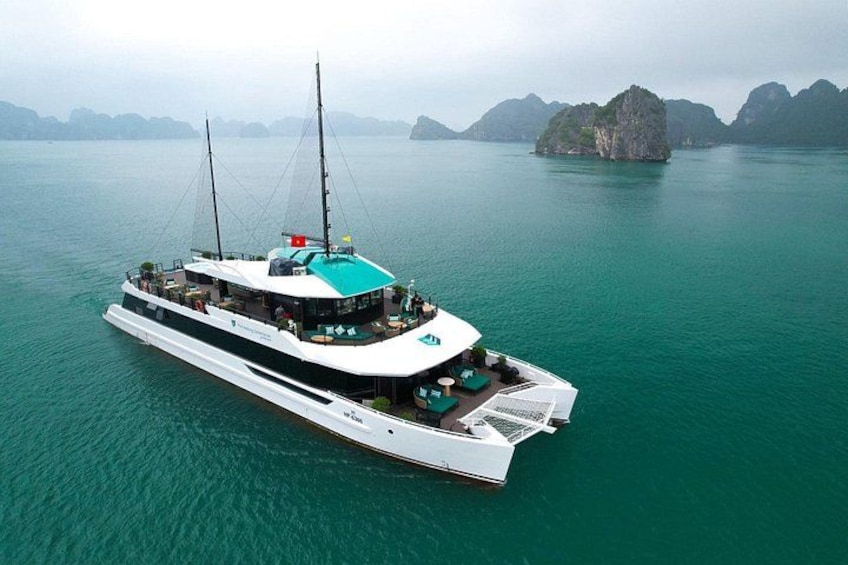 Catamaran Cruise Halong & Lan Ha Bay The Most Luxurious Day Tour 1