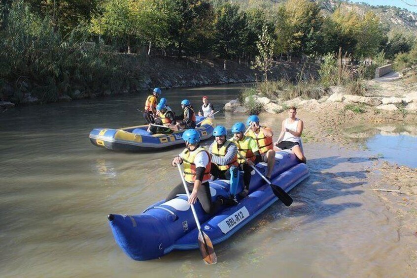 Rafting on Segura River + photos + paella from 13'00 to 17'00