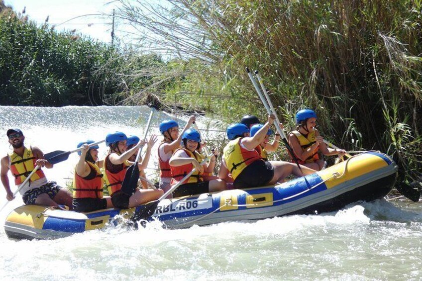 Rafting on Segura River + photos + paella from 13'00 to 17'00