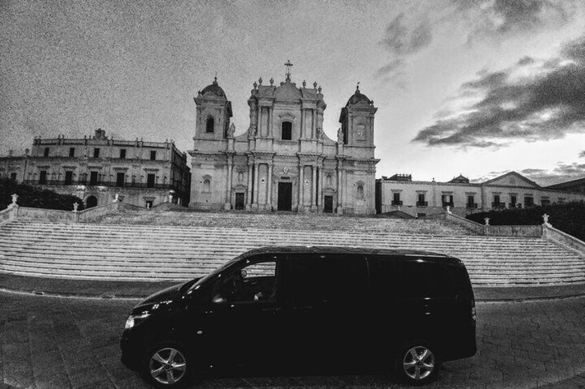 Noto Cathedral Black and White