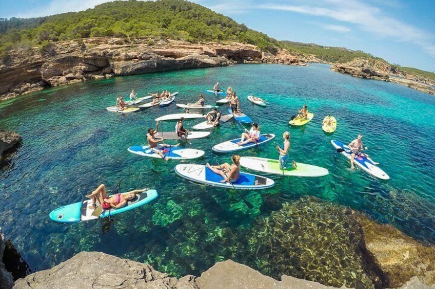 Discover the best corners of the island in paddle surf 4