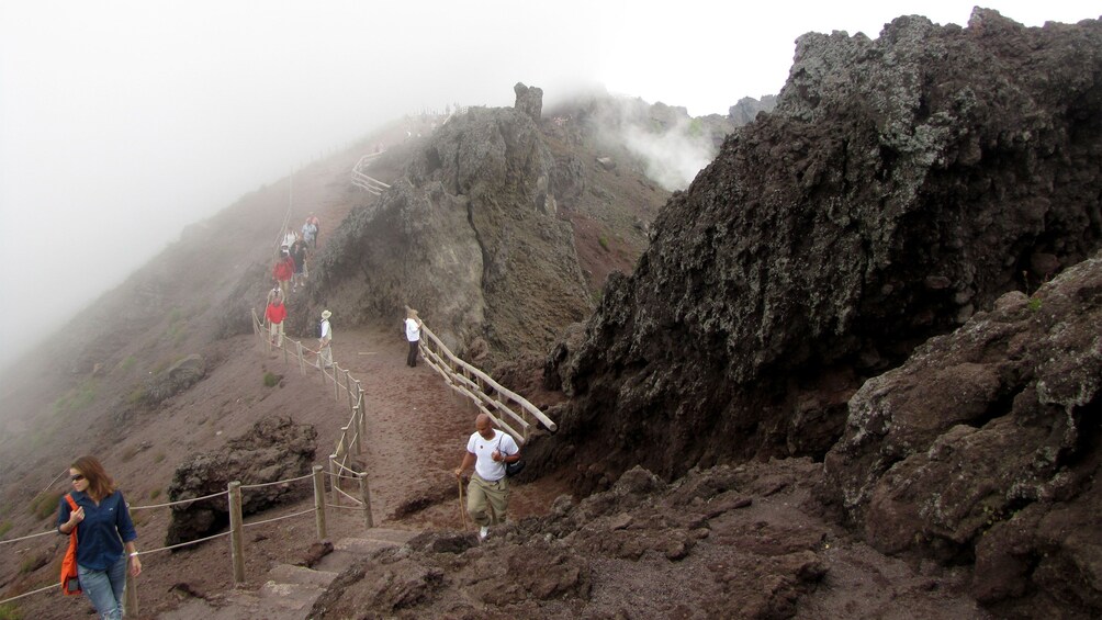 Group on the Pompeii & Mount Vesuvius tour in Italy 