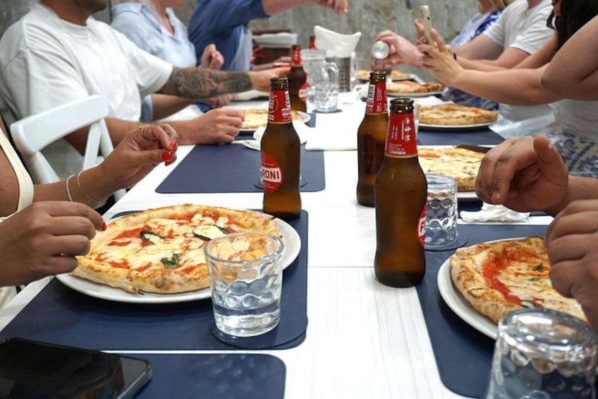 Time to eat our pizza! 3