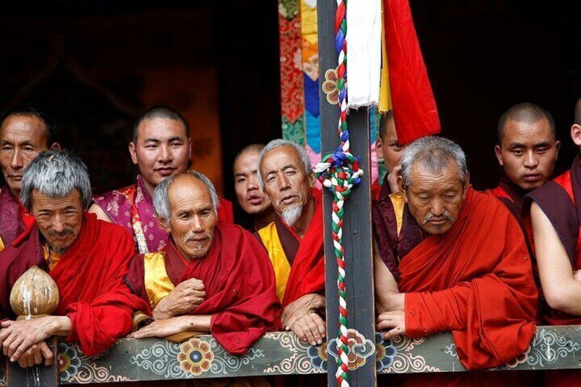 Senior monks at one of the festivals