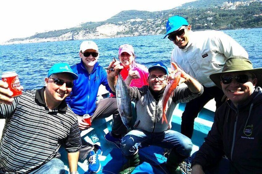 Fishing and lunch to Capri from Sorrento