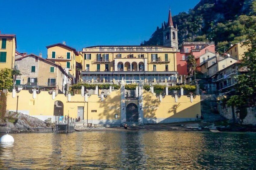 Varenna Hotels and squares from the lake