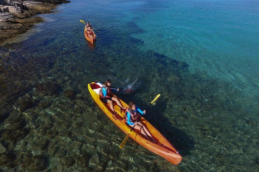 Sea kayaking Postira - Lovrečina (St.Lovre, archaeological site) 1