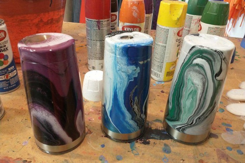 Create Your Own Hydro Dipped Tumbler, Mug or Flask in Estes Park 5