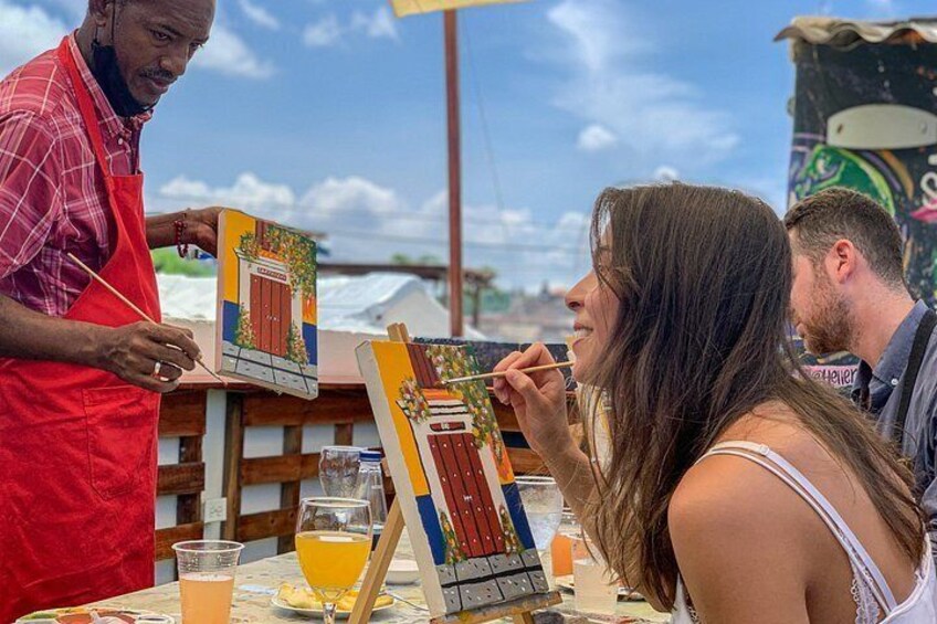 Brunch And Paint in a secret rooftop 4