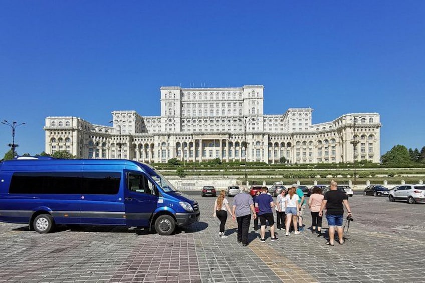 Bucharest Hop-on hop-off sightseeing minibus with live tourguide 1