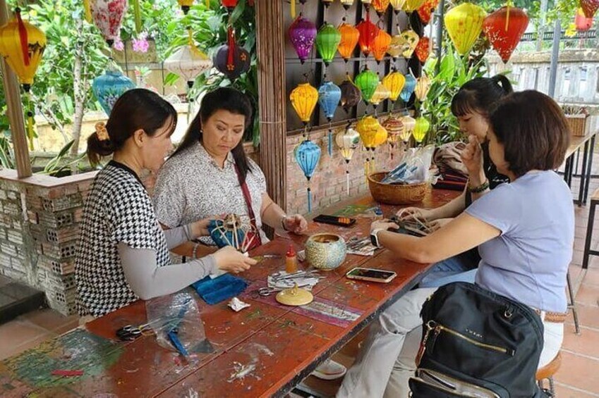 Hoi An Lantern Making Class and Silk Weaving- Vegetable Farming Private Tour