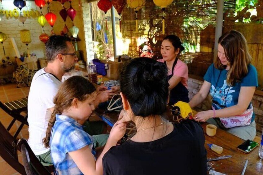 Hoi An Lantern Making Class and Silk Weaving- Vegetable Farming Private Tour