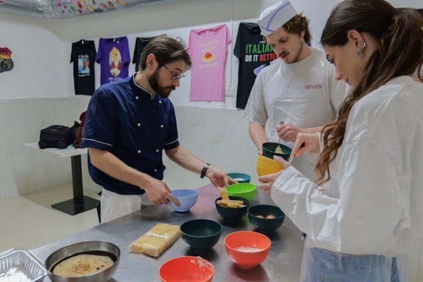 Naples Official Pasta Making Class & Tiramisu Cooking class 5