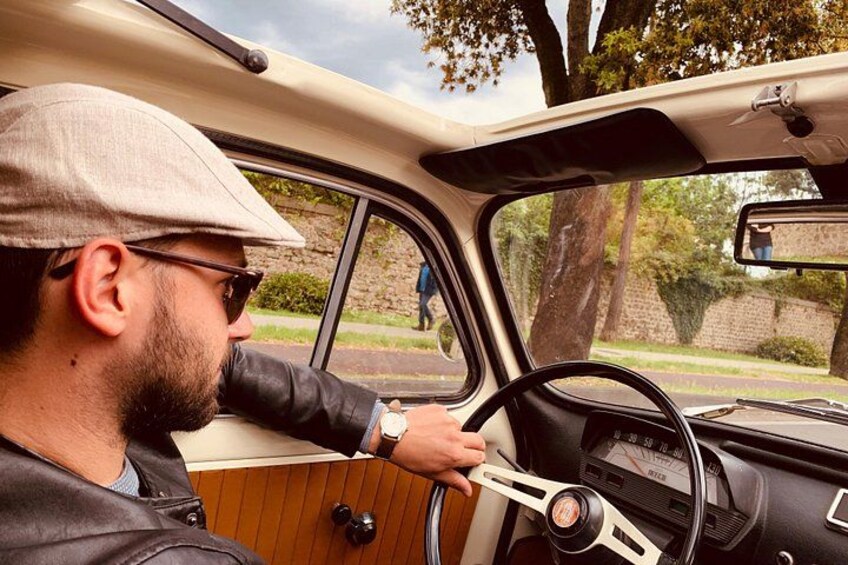 Typical driver of a vintage Fiat 500. 3