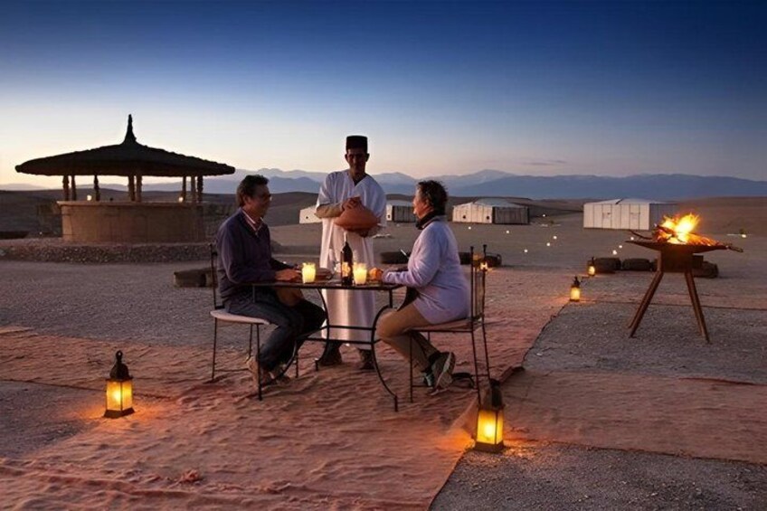 Agafay Desert Sunset & Dinner Show with Camel Ride from Marrakech 3