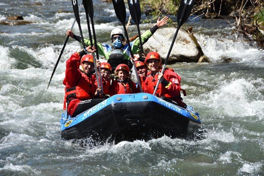 Rafting for families on the river Noce in Val di Sole Trentino with Ursus Adventures of Ossana 2