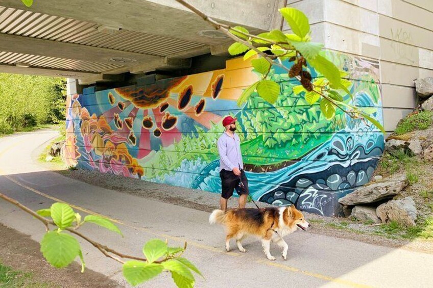 Bring your pet and take in Whistler's many displays of public art!