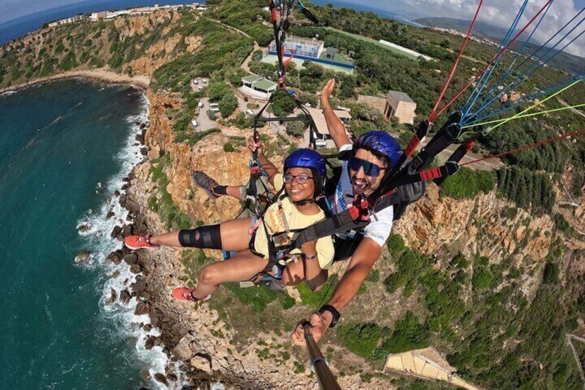 Tandem Paragliding Flight in Cefalù